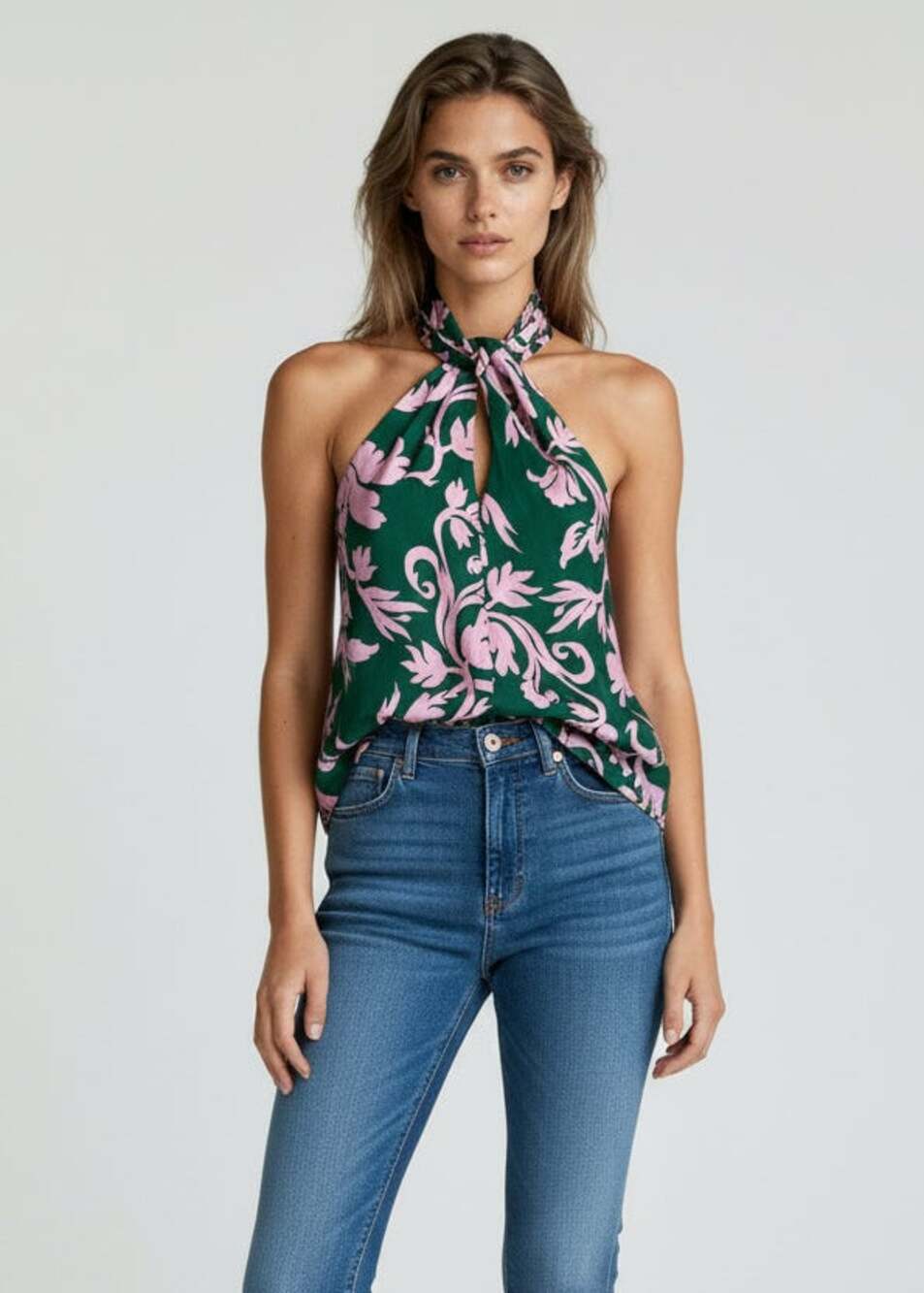 Keepsake High neck floral blouse